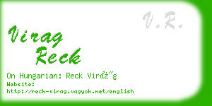 virag reck business card